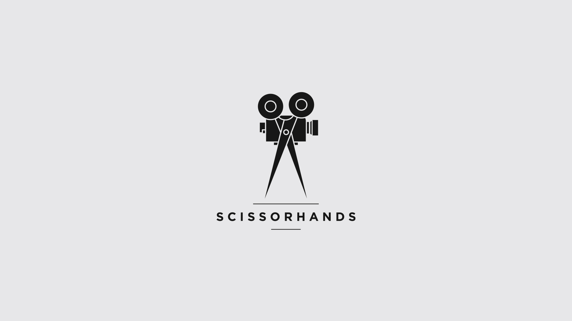 scissorhands logo design