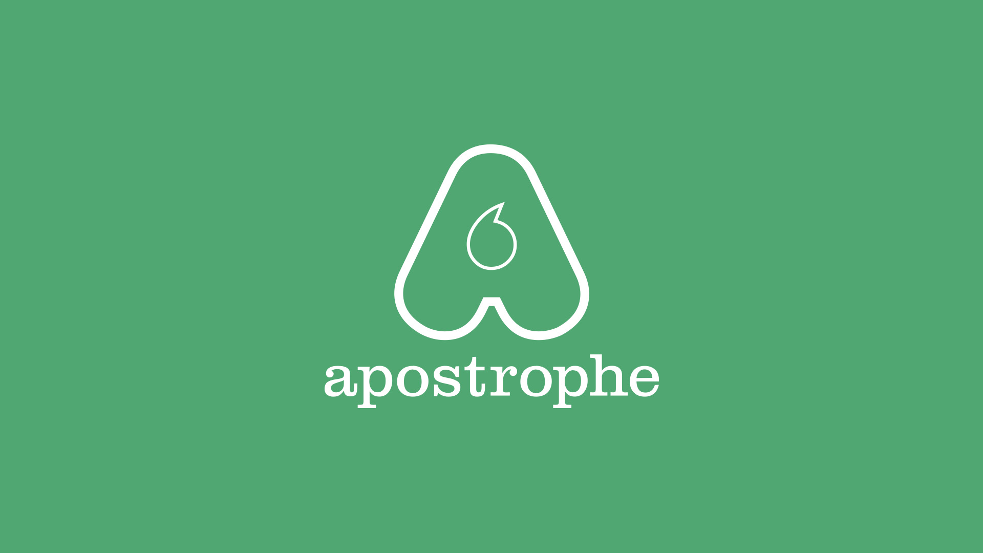 Apostrophe identity design - logo design + print collateral｜Doublesquare