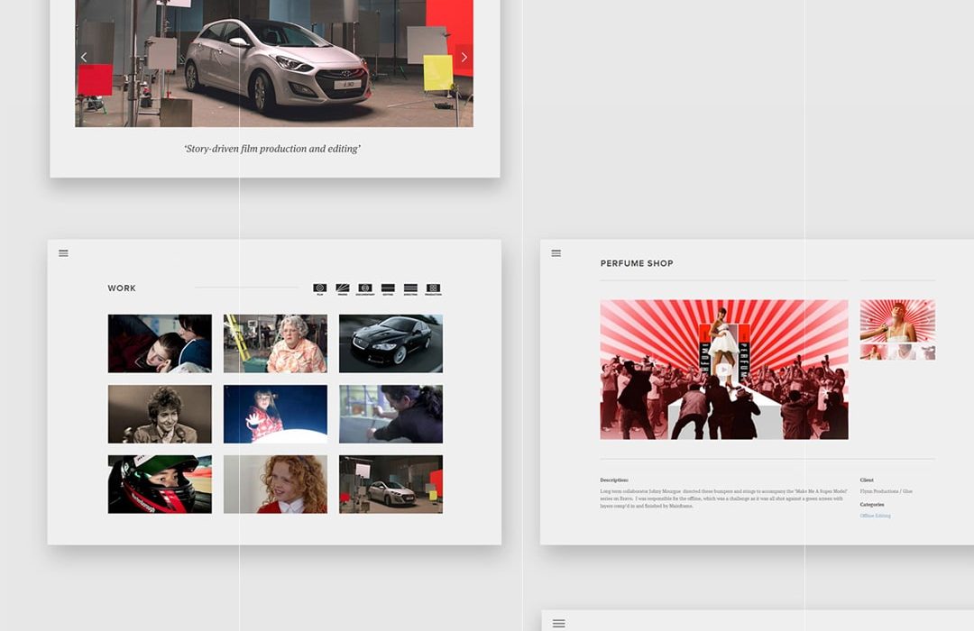 scissorhands website design