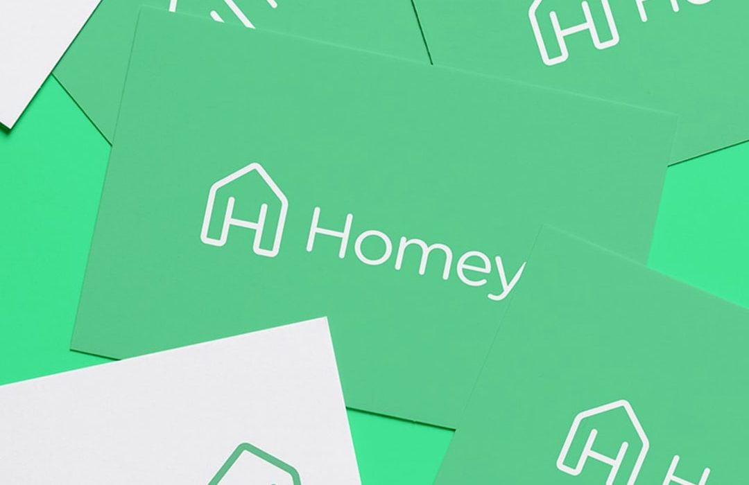 Homey brand Identity design proptech startup