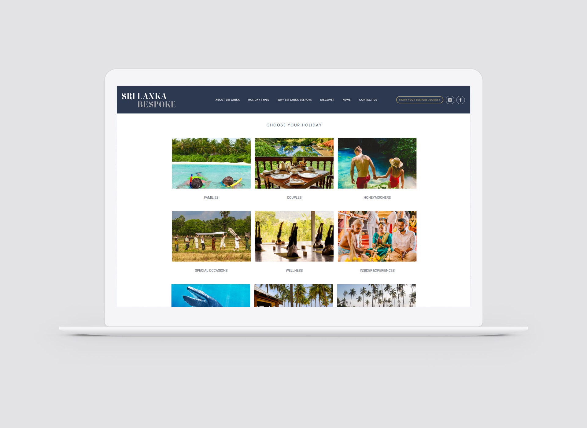 sri lanka holiday website design