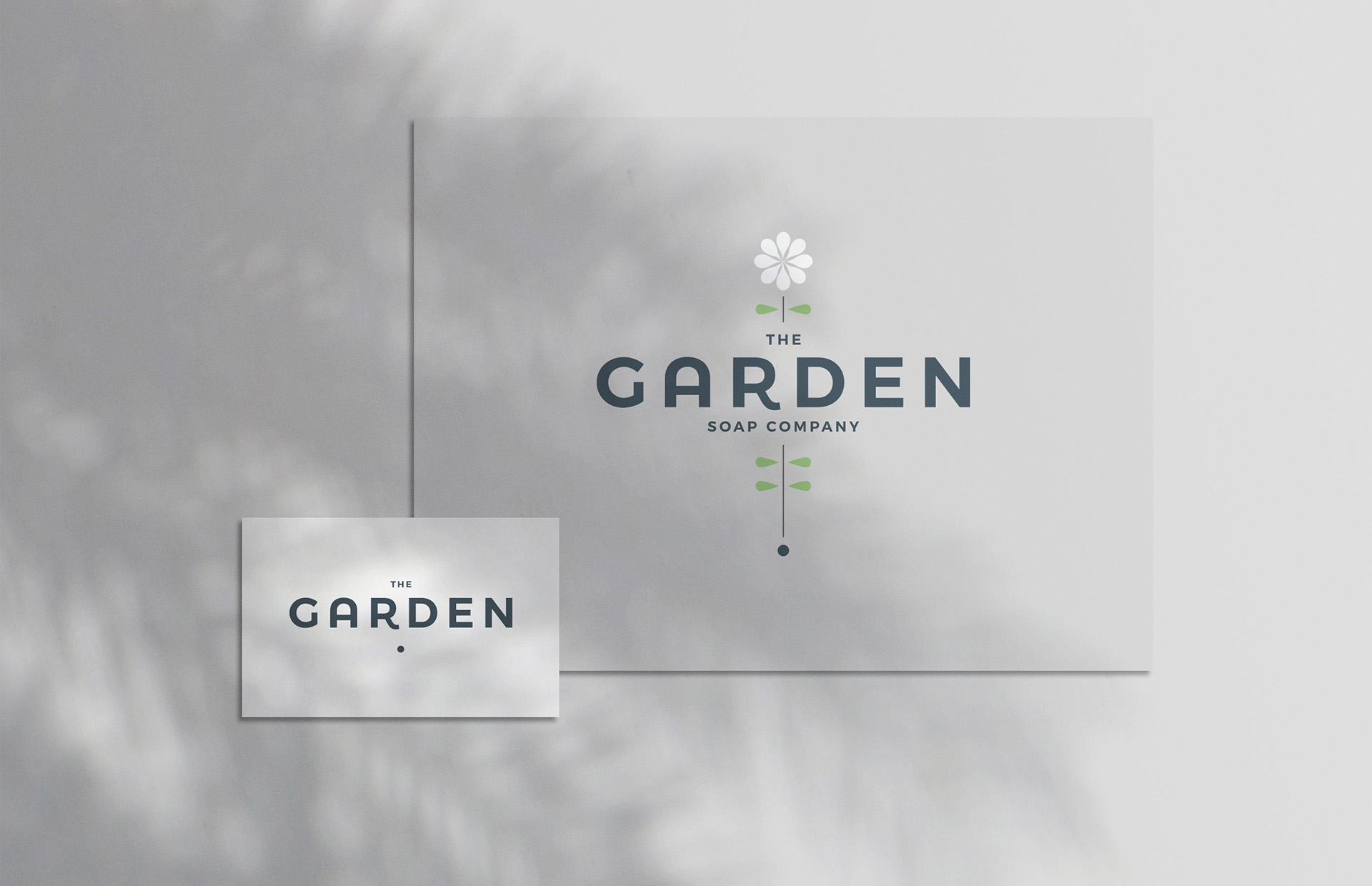 garden soap brand stationery design