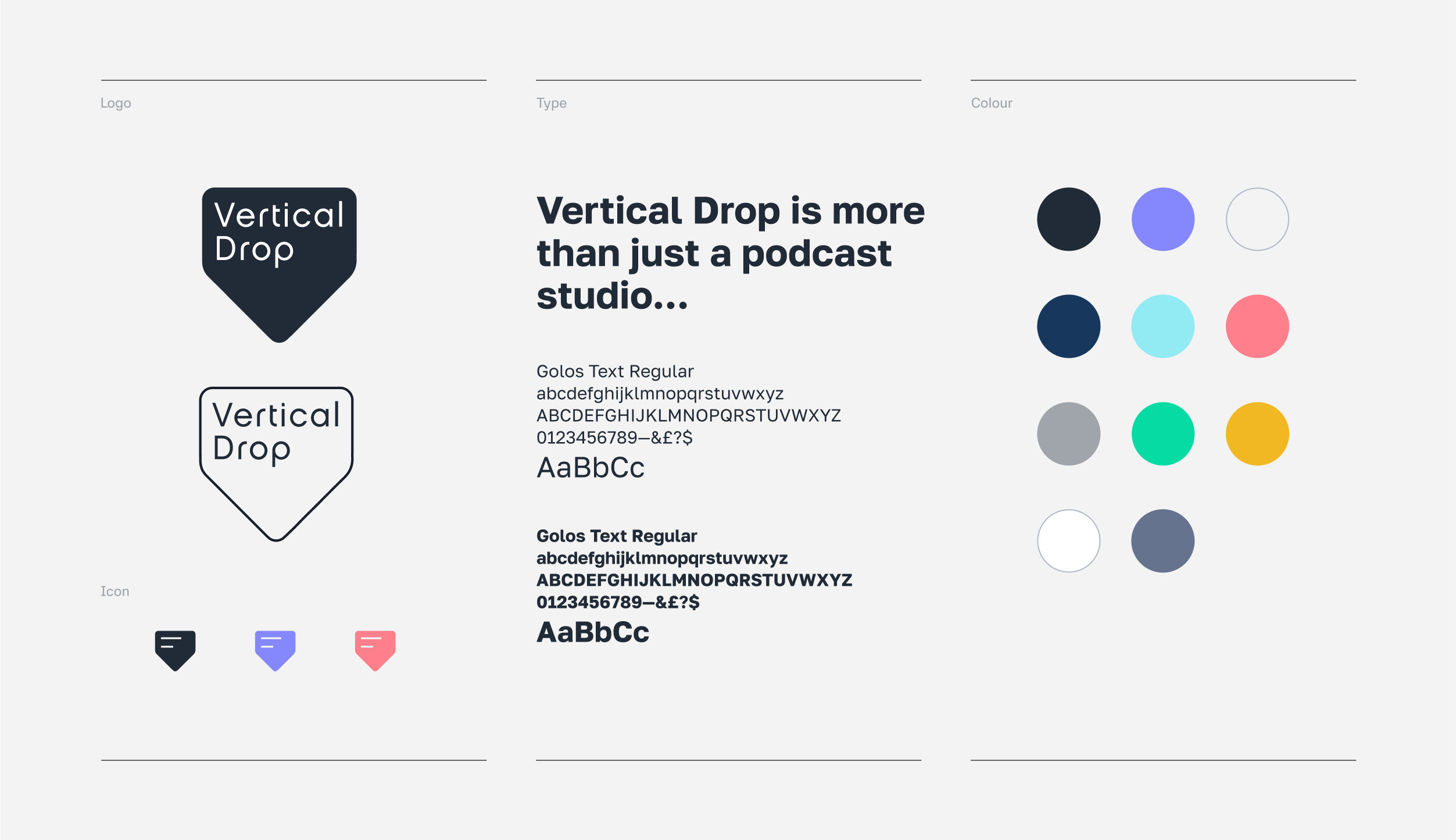 podcast studio service brand identity design