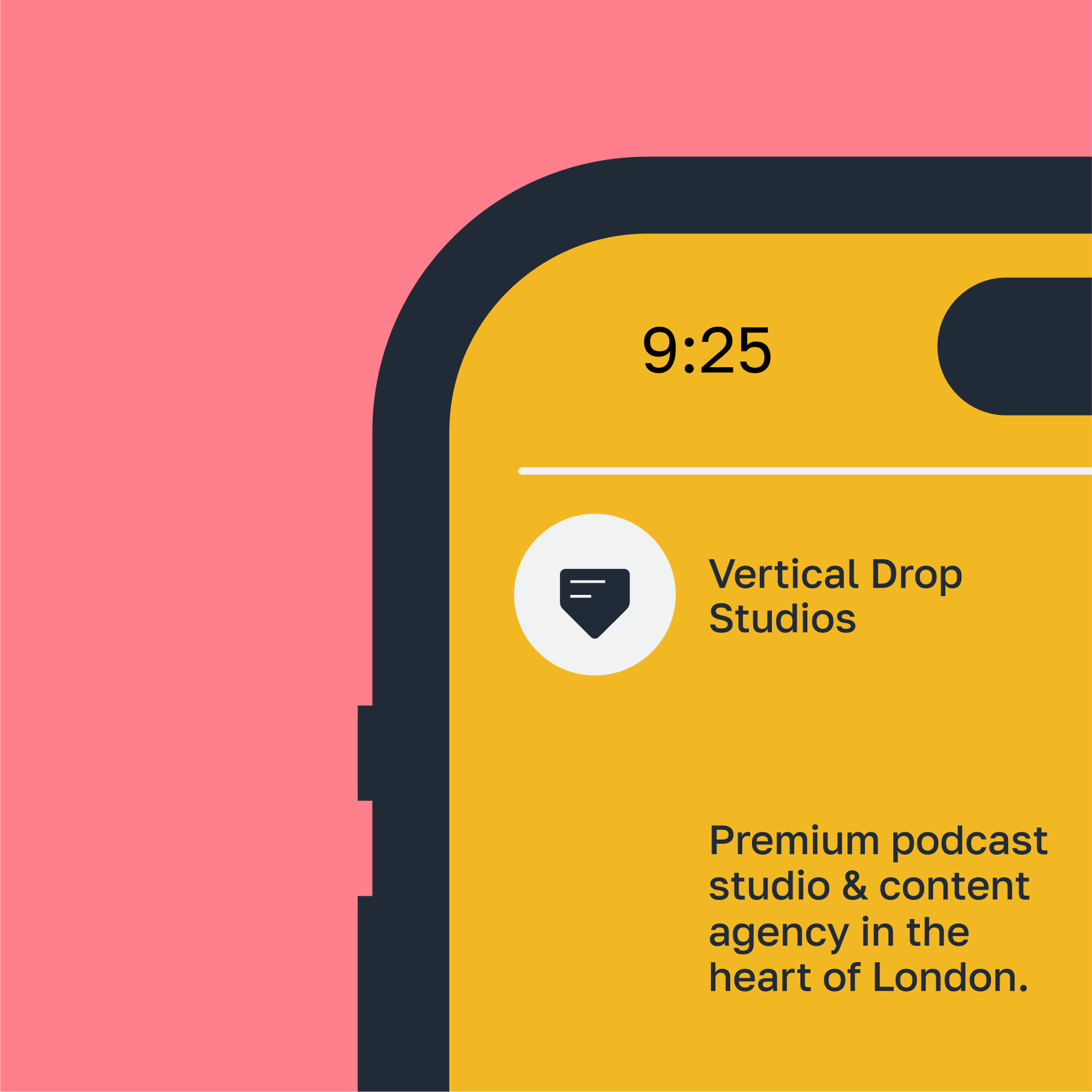 Brand icon for podcast studio