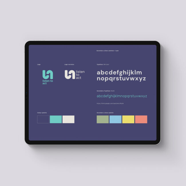 Visual identity design guidelines london charity