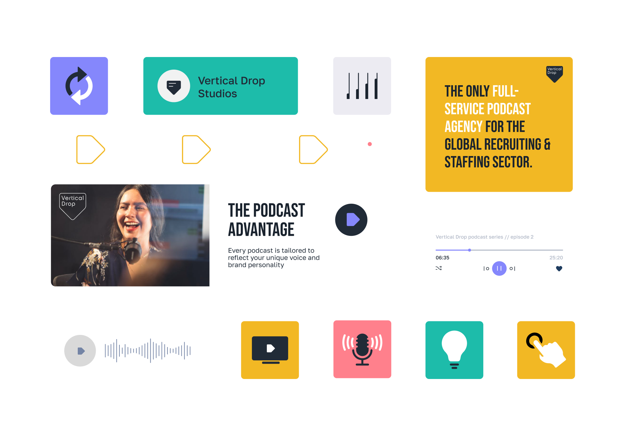 branded podcast cover design
