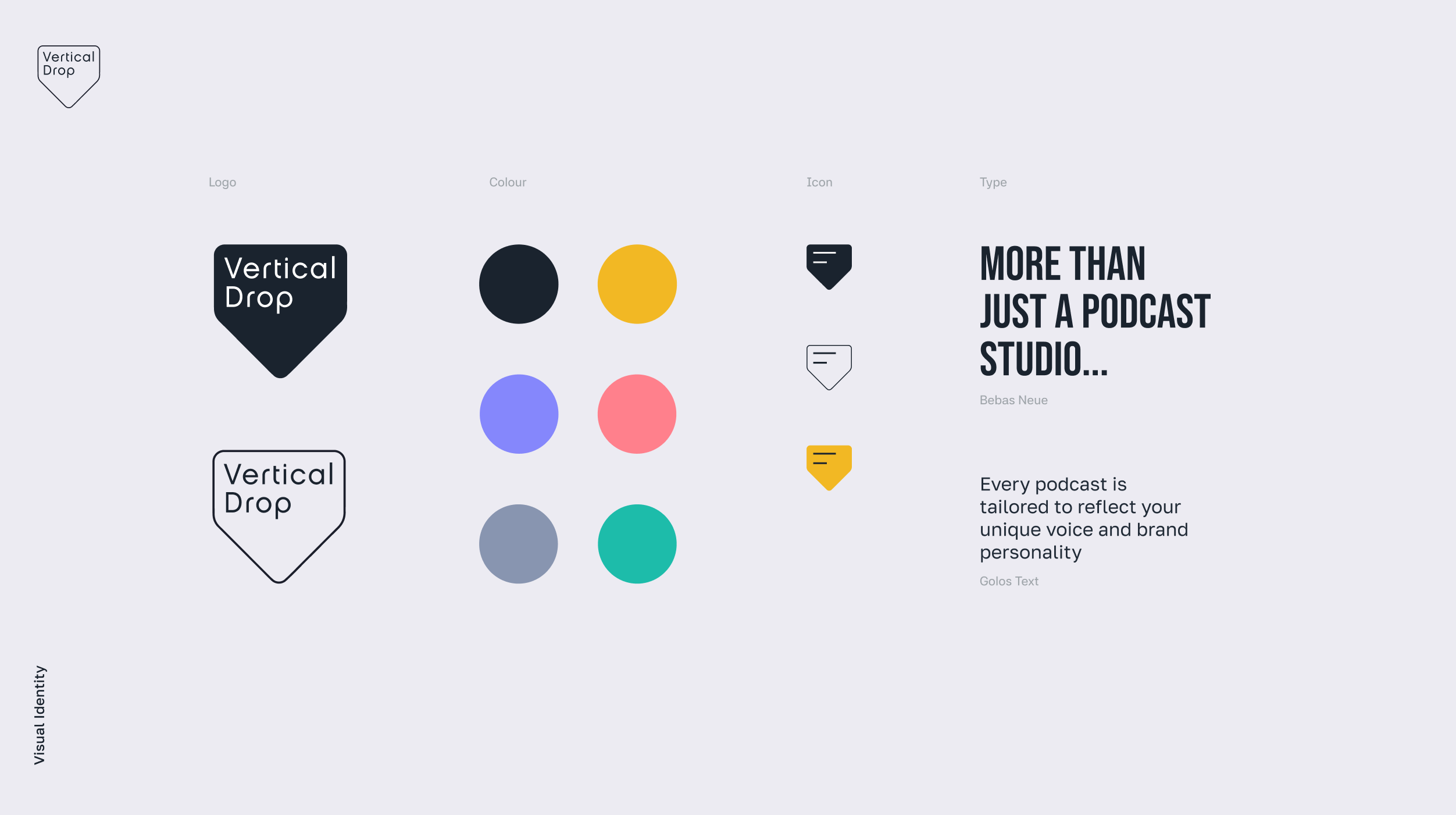 podcast studio brand identity design